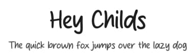 Hey Childs by MJType — Script Handwritten Font — thumbnail 1