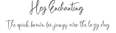 Hey Enchanting by Scratchones — Script Handwritten Font — thumbnail 1