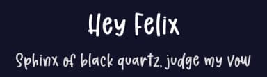 Hey Felix by Letter Art Studio — Script Handwritten Font — thumbnail 2