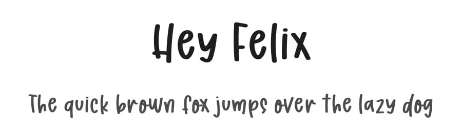 Hey Felix by Letter Art Studio — Script Handwritten Font