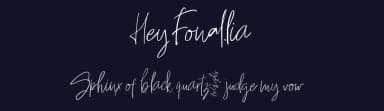 Hey Fonallia by fortunes co — Script Handwritten Font — thumbnail 2