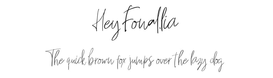Hey Fonallia by fortunes co — Script Handwritten Font
