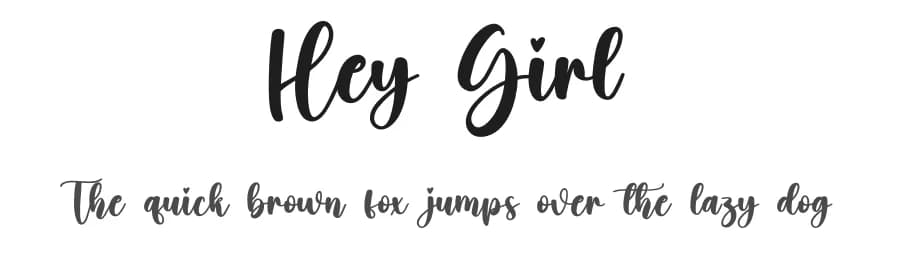 Hey Girl by Scratchones — Script Handwritten Font