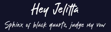 Hey Jelitta by MJB Letters — Script Handwritten Font — thumbnail 2
