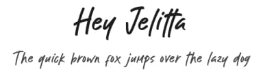 Hey Jelitta by MJB Letters — Script Handwritten Font — thumbnail 1