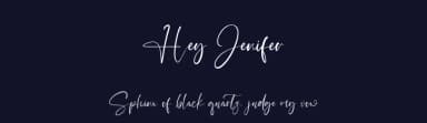 Hey Jenifer by Kong Font — Script Handwritten Font — thumbnail 2