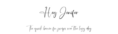 Hey Jenifer by Kong Font — Script Handwritten Font — thumbnail 1