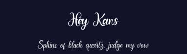Hey Kans by Sunset Gallery — Script Handwritten Font — thumbnail 2