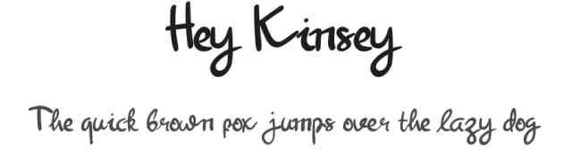 Hey Kinsey by Graph Arts — Script Handwritten Font