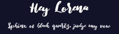 Hey Lorena by Nuryanto Dwi — Script Handwritten Font — thumbnail 2