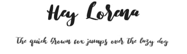 Hey Lorena by Nuryanto Dwi — Script Handwritten Font — thumbnail 1