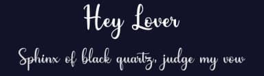 Hey Lover by Letternun — Script Handwritten Font — thumbnail 2