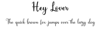 Hey Lover by Letternun — Script Handwritten Font — thumbnail 1