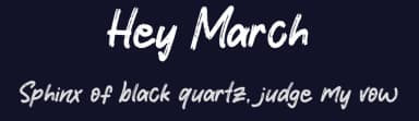 Hey March by Khurasan — Script Handwritten Font — thumbnail 2