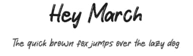 Hey March by Khurasan — Script Handwritten Font — thumbnail 1