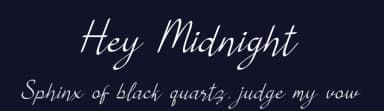 Hey Midnight by skillyasstudio.com — Script Handwritten Font — thumbnail 2