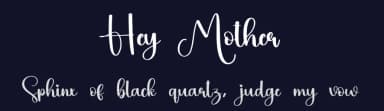 Hey Mother by Scratchones — Script Handwritten Font — thumbnail 2