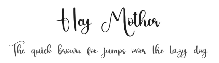 Hey Mother by Scratchones — Script Handwritten Font