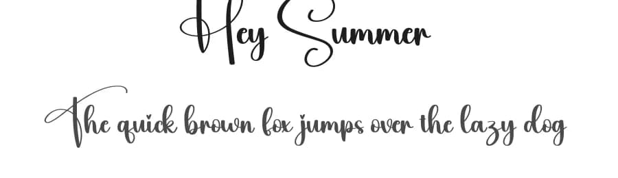 Hey Summer by Scratchones — Script Handwritten Font