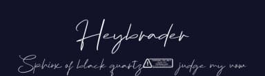 Heybrader by Kong Font — Script Handwritten Font — thumbnail 2