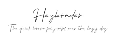 Heybrader by Kong Font — Script Handwritten Font — thumbnail 1