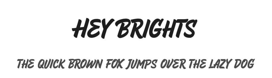 Hey Brights by Nugs Studio — Script Handwritten Font