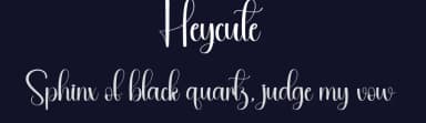 Heycute by Andi Moz — Script Handwritten Font — thumbnail 2