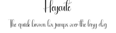 Heycute by Andi Moz — Script Handwritten Font — thumbnail 1