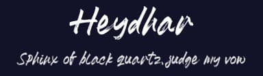 Heydhar by Silverdav Studio — Script Handwritten Font — thumbnail 2