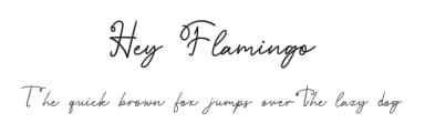 Hey Flamingo by Erik Studio — Script Handwritten Font — thumbnail 1