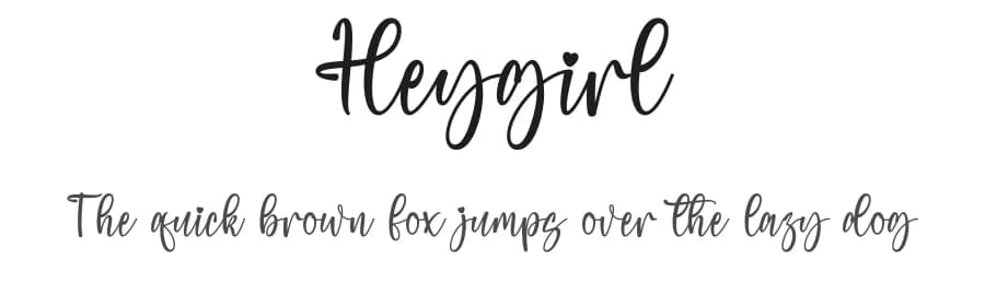 Heygirl by Wahyu Studio — Script Handwritten Font