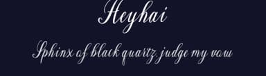 Heyhai by Rama type — Script Handwritten Font — thumbnail 2