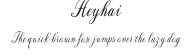 Heyhai by Rama type — Script Handwritten Font — thumbnail 1