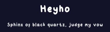 Heyho by dorabletrap — Script Handwritten Font — thumbnail 2