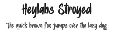 Heylabs Stroyed by Ronny Studio — Script Handwritten Font — thumbnail 1