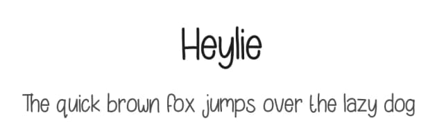 Heylie by Letterayu — Script Handwritten Font