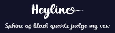 Heyline by Skiiller Studio — Script Handwritten Font — thumbnail 2
