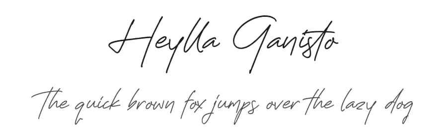 Heylla Ganisto by Letterena Studios — Script Handwritten Font