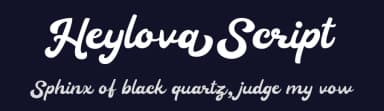 Heylova Script by Rizka Prayuda — Script Handwritten Font — thumbnail 2