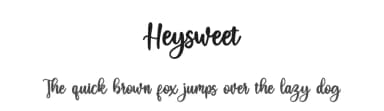 Heysweet by Hugefonts — Script Handwritten Font — thumbnail 1