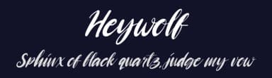 Heywolf by Kong Font — Script Handwritten Font — thumbnail 2