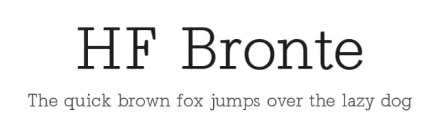 HF Bronte by HyFont Studio — Serif Font
