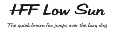 HFF Low Sun by Have Fun with Fonts — Script Handwritten Font — thumbnail 1