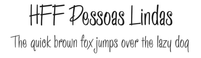 HFF Pessoas Lindas by Have Fun with Fonts — Script Handwritten Font