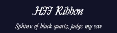 HFF Ribbon by Have Fun with Fonts — Script Handwritten Font — thumbnail 2