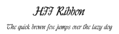 HFF Ribbon by Have Fun with Fonts — Script Handwritten Font — thumbnail 1