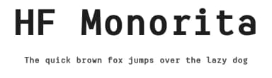 HF Monorita by HyFont Studio — Sans Serif Font — thumbnail 1
