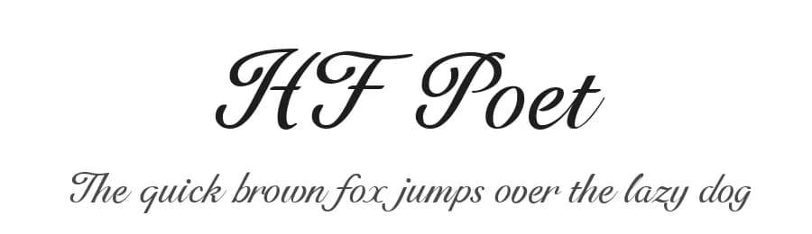 HF Poet by HyFont Studio — Script Handwritten Font — preview 1