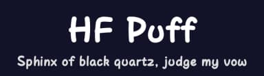 HF Puff by HyFont Studio — Script Handwritten Font — thumbnail 2