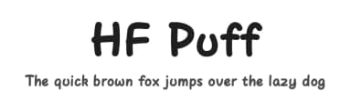 HF Puff by HyFont Studio — Script Handwritten Font — thumbnail 1